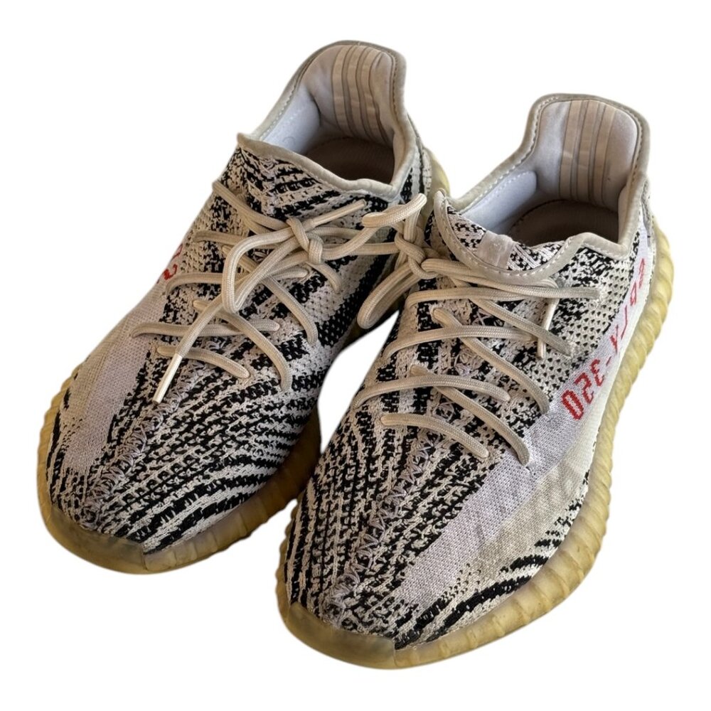 Pre-Owned Yeezy Boost 350 V2 “Zebra” Sneakers - Size 11.5